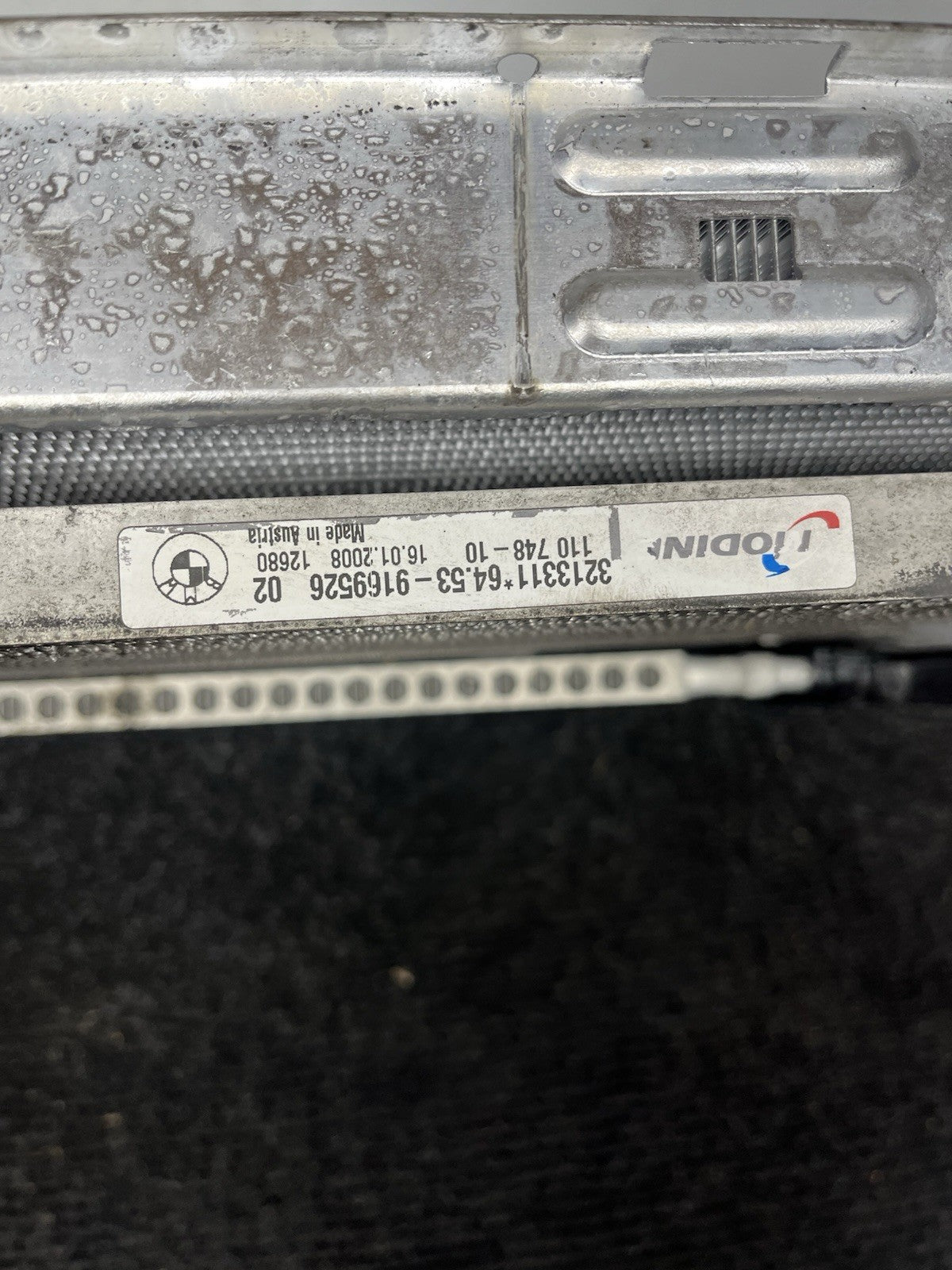 ☑️ 07-13 BMW E92 N54 335i RADIATOR M/T MANUAL TRANSMISSION W CONDENSER OEM