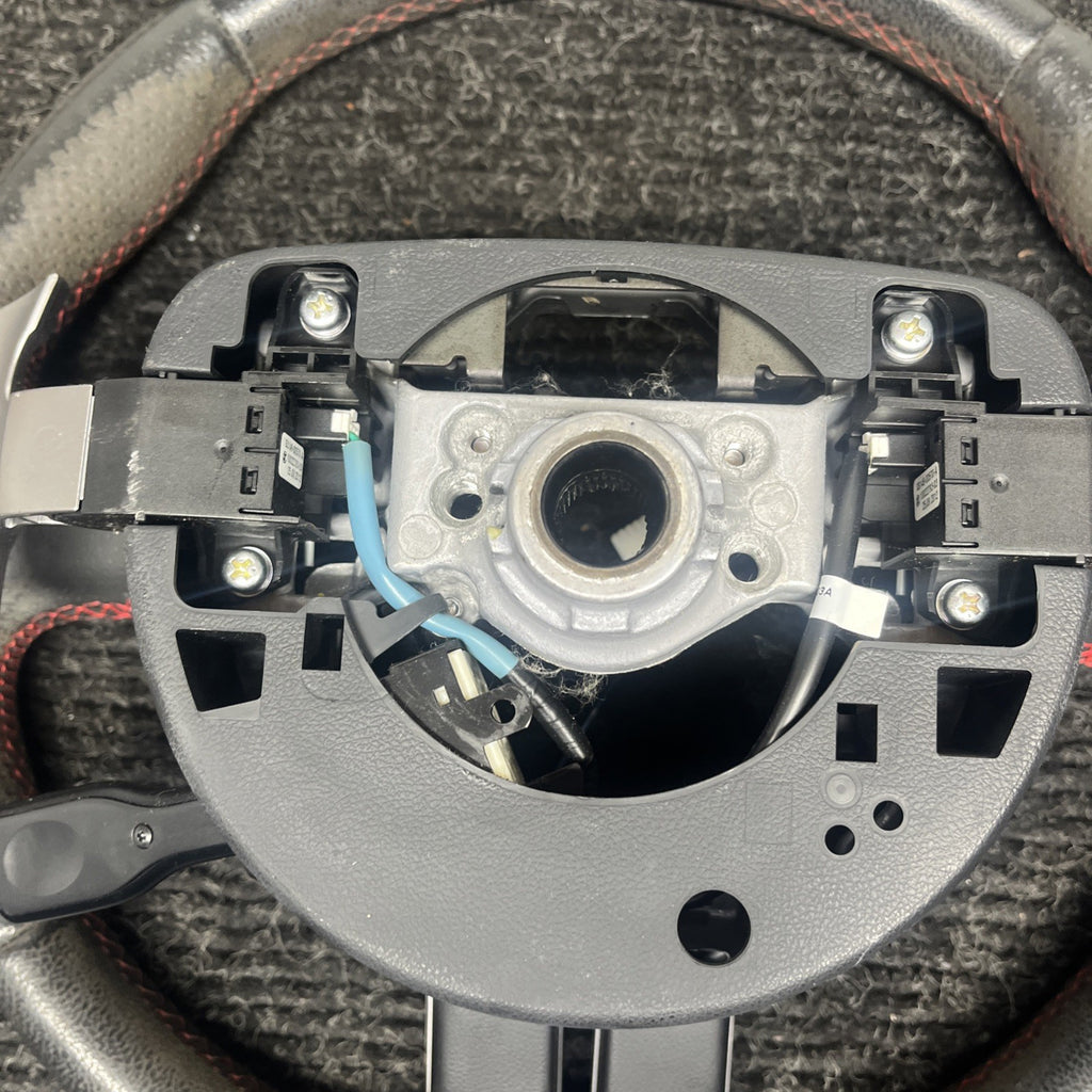 ☑️ 2013-2016 SCION FRS Subaru BRZ OEM Steering wheel Red Stitched Shift Paddles