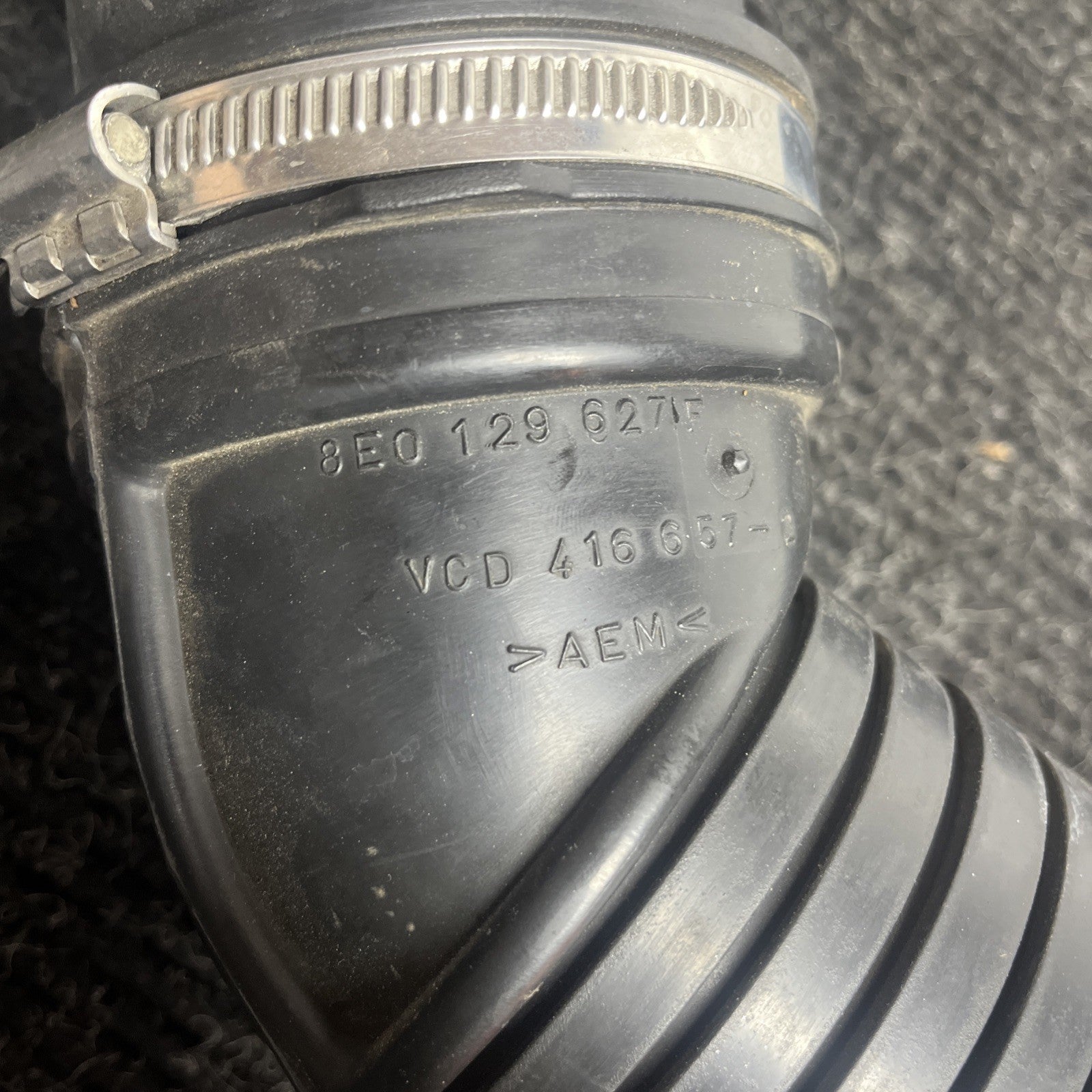 ☑️ 04-09 OEM Audi S4 4.2 Intake Throttle Body Hose Duct Tube W/ MAF and Filter