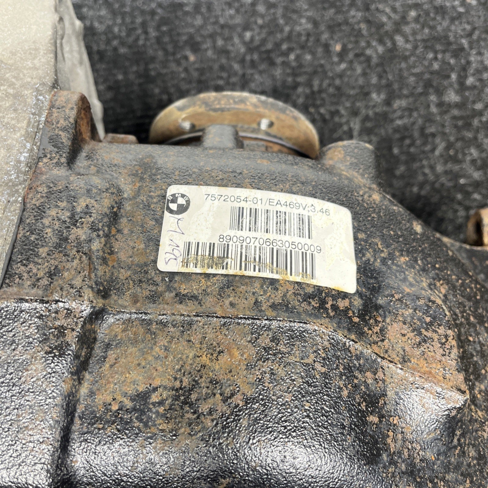 ☑️ 07-13 BMW E82 E90 E92 REAR AUTOMATIC AXLE DIFFERENTIAL CARRIER RATIO 3.46 OEM