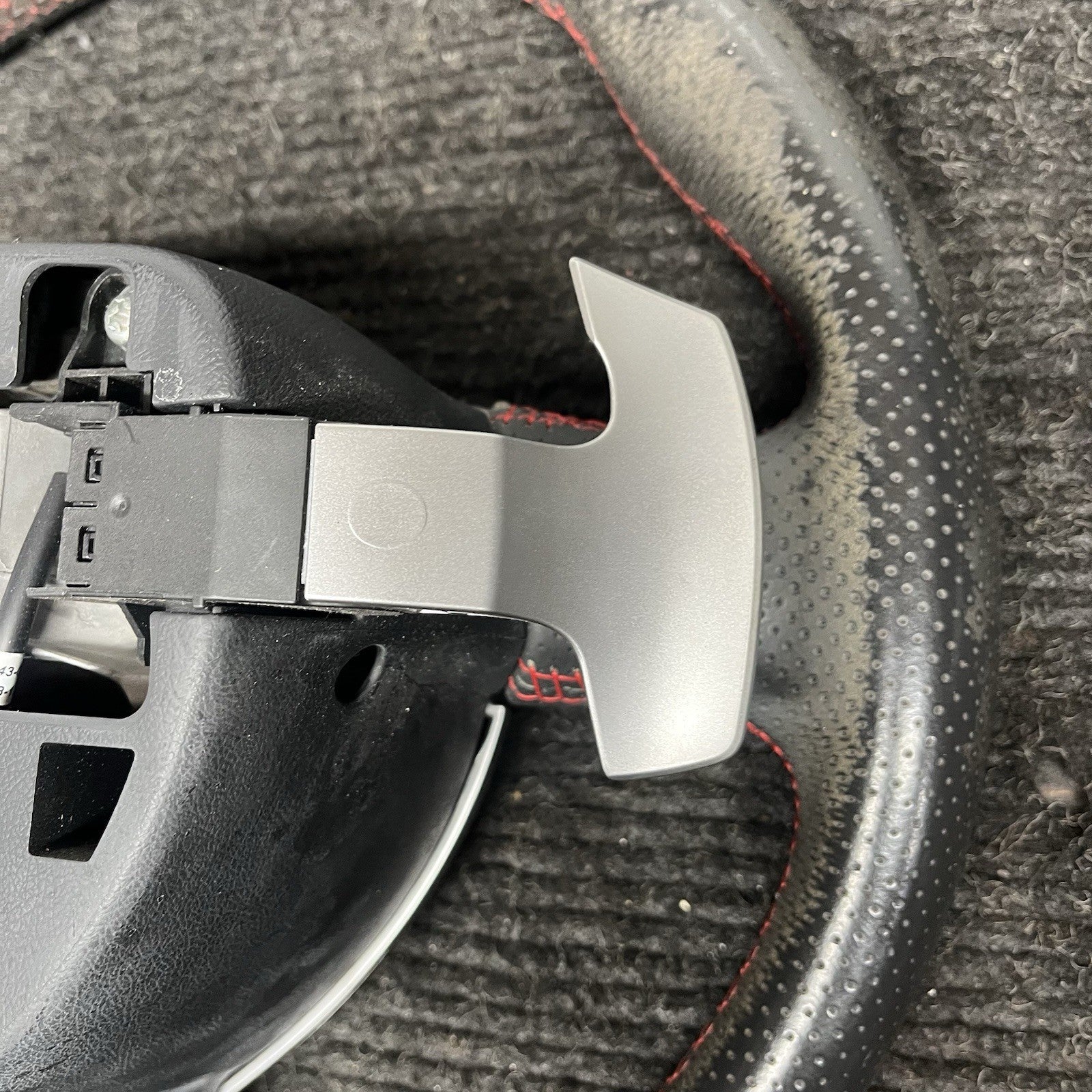 ☑️ 2013-2016 SCION FRS Subaru BRZ OEM Steering wheel Red Stitched Shift Paddles