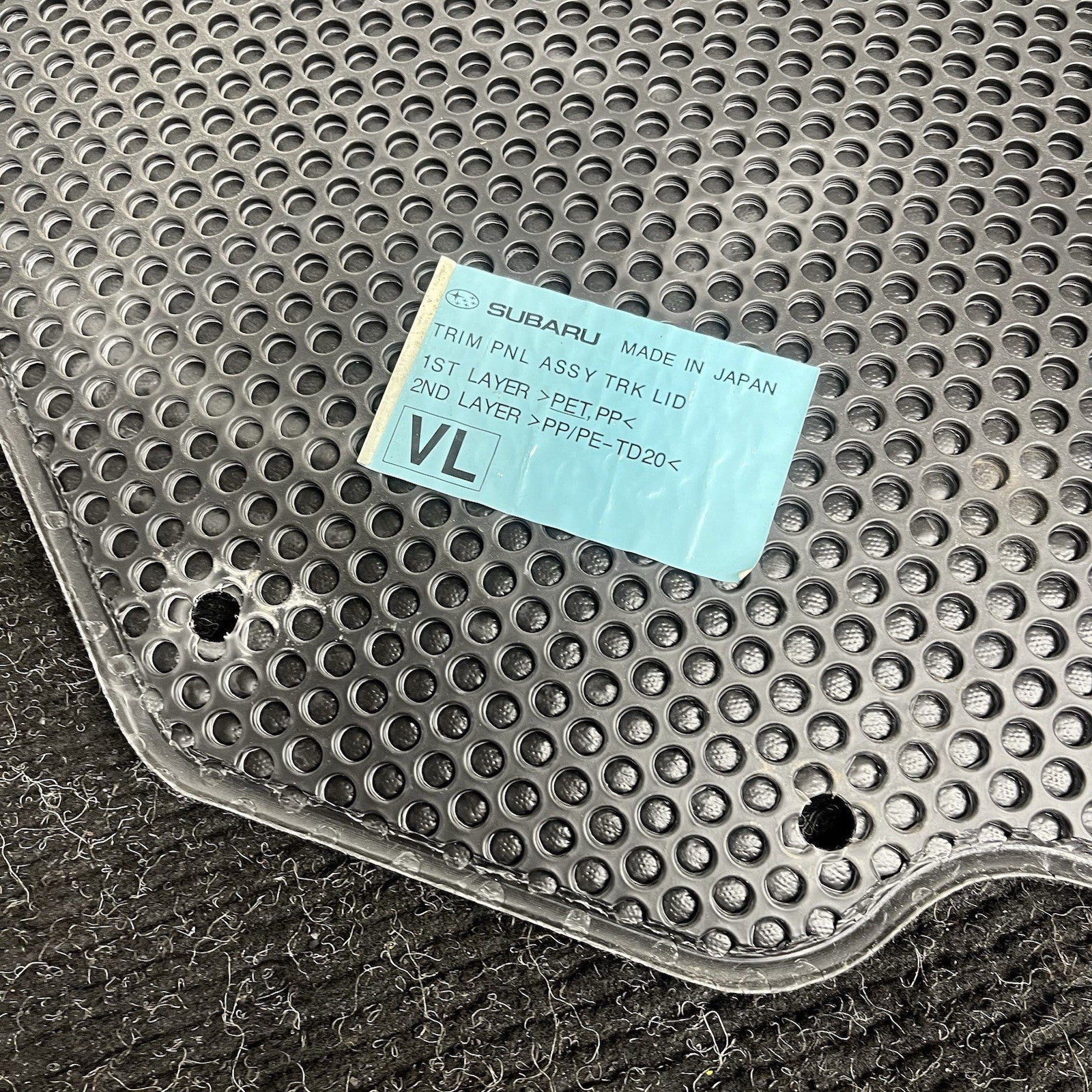 ☑️ 2015-2019 SUBARU WRX STI Trunk Carpet Liner Deck Cover 15-19