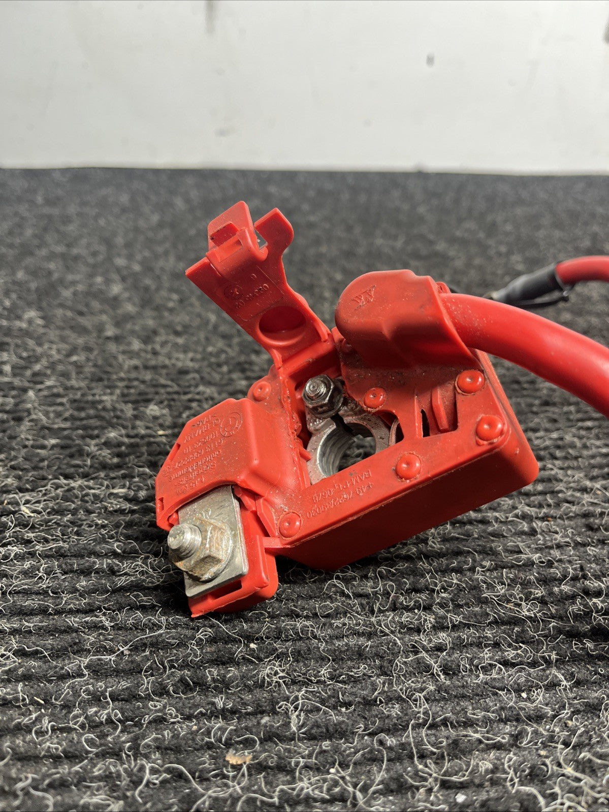 ☑️ 06-13 OEM BMW E82 E90 E92 M3 Battery Plus Pole Terminal Positive Red Cable