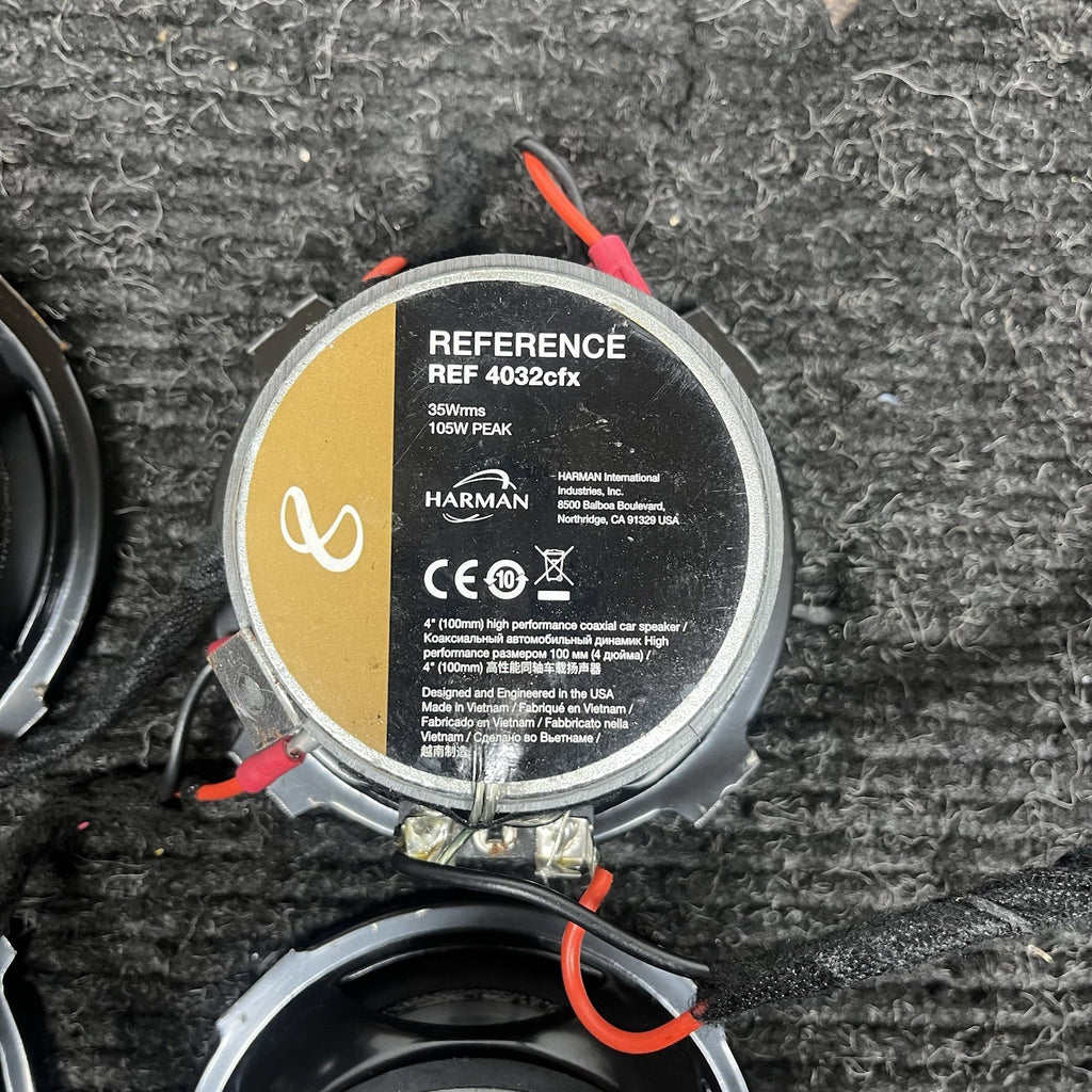 ☑️ Infinity Reference REF-4032cfx 70W RMS 4" 2-Way Car Speakers Set Of 4