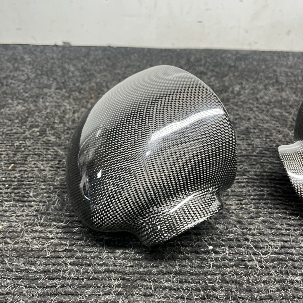 ☑️ Real Carbon Fiber Add-on Side Mirror Cover Caps for BMW M3 E46 2001-2006 NOTE