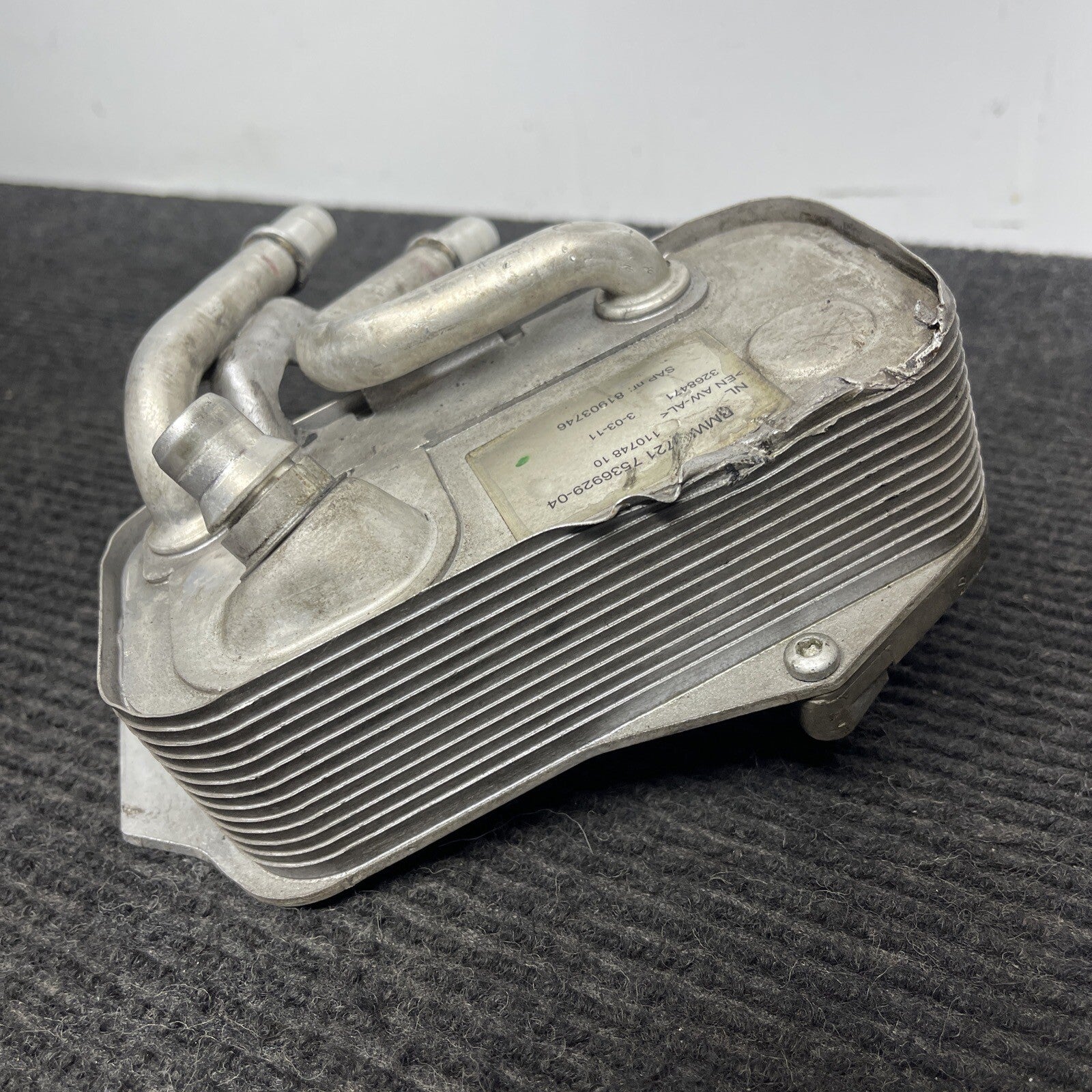 ☑️ OEM BMW E88 E90 335i Automatic Transmission Heat Exchanger Oil Cooler N54 N55