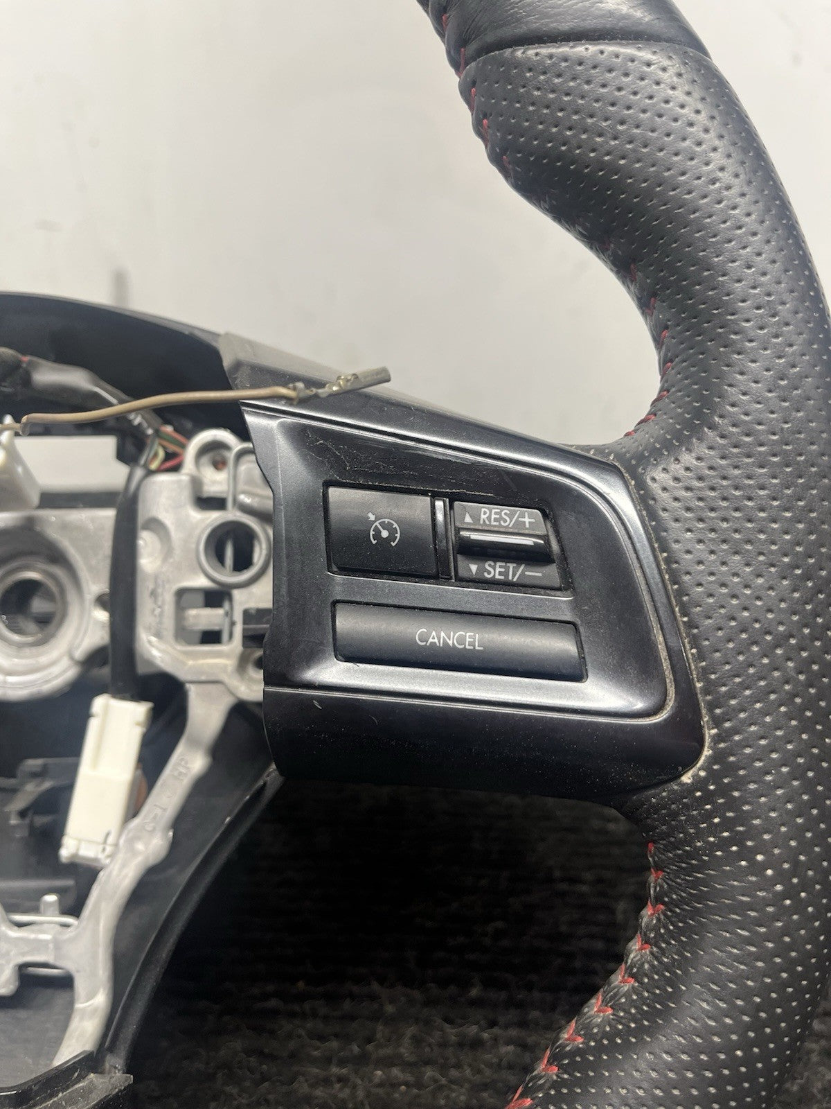☑️ 18-21 SUBARU WRX STI OEM STEERING WHEEL W/ BUTTONS CONTROLS PIANO BLACK TRIM