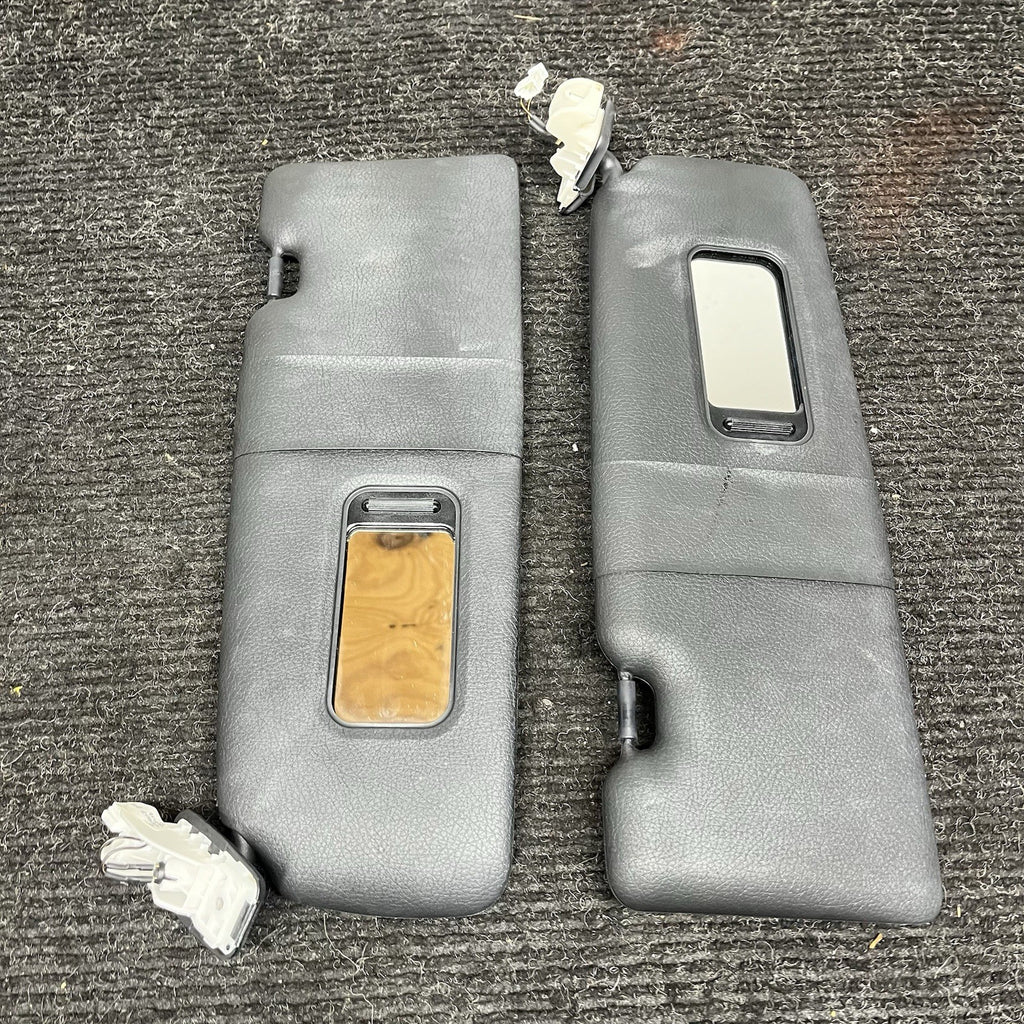 ☑️ 14-21 OEM BMW F22 F87 M235 M2 Interior Sun Visor Leather Black Pair SET