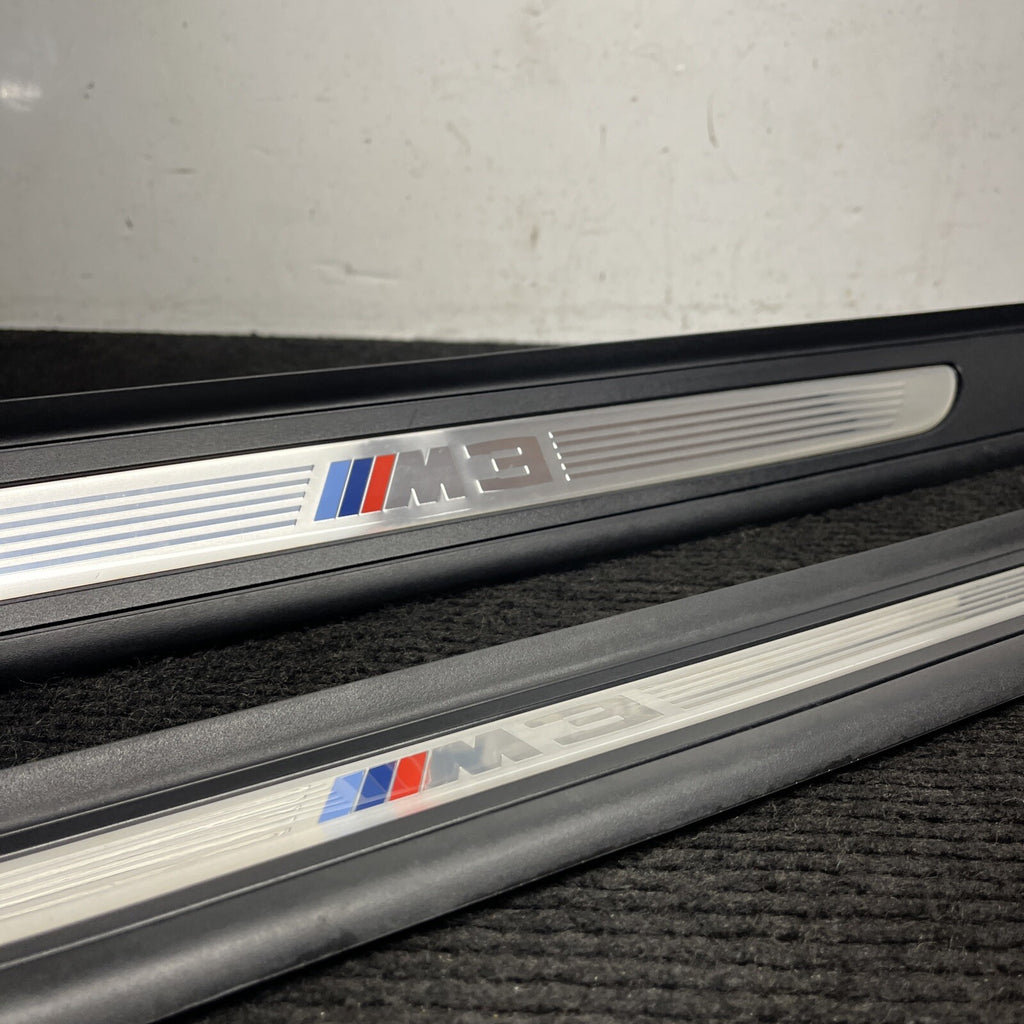 ☑️ 08-13 OEM BMW E92 E93 M3 Door Sill Plate Molding Trim Left Right SET M3