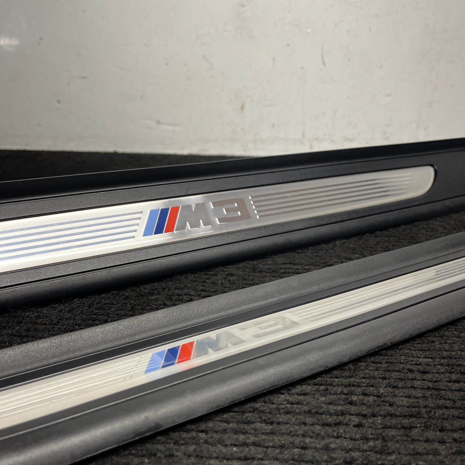 ☑️ 08-13 OEM BMW E92 E93 M3 Door Sill Plate Molding Trim Left Right SET M3