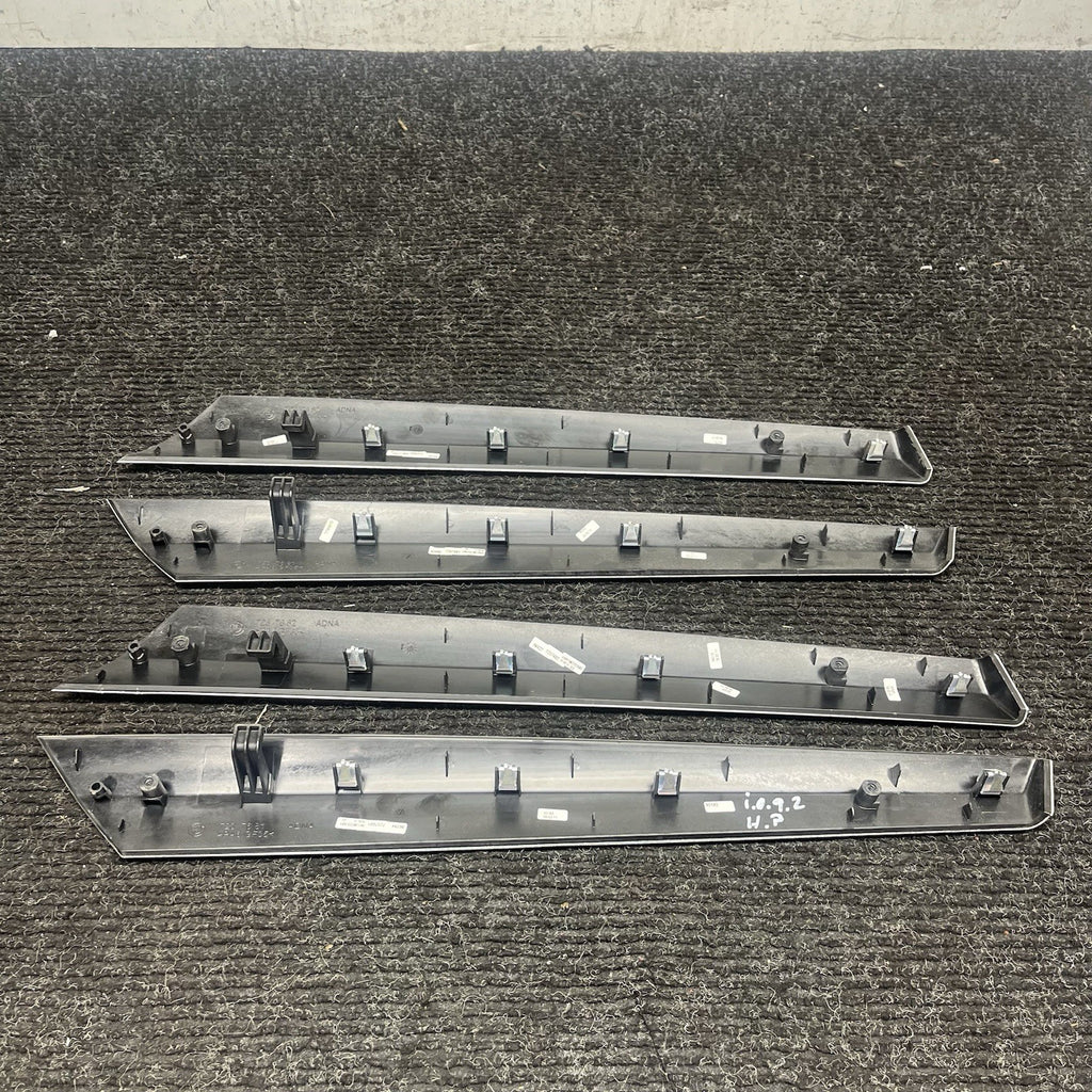 ☑️ 2011-2014 BMW F25 X3 F26 X4 Factory Brushed Aluminum Door Trim Set of 4 OEM