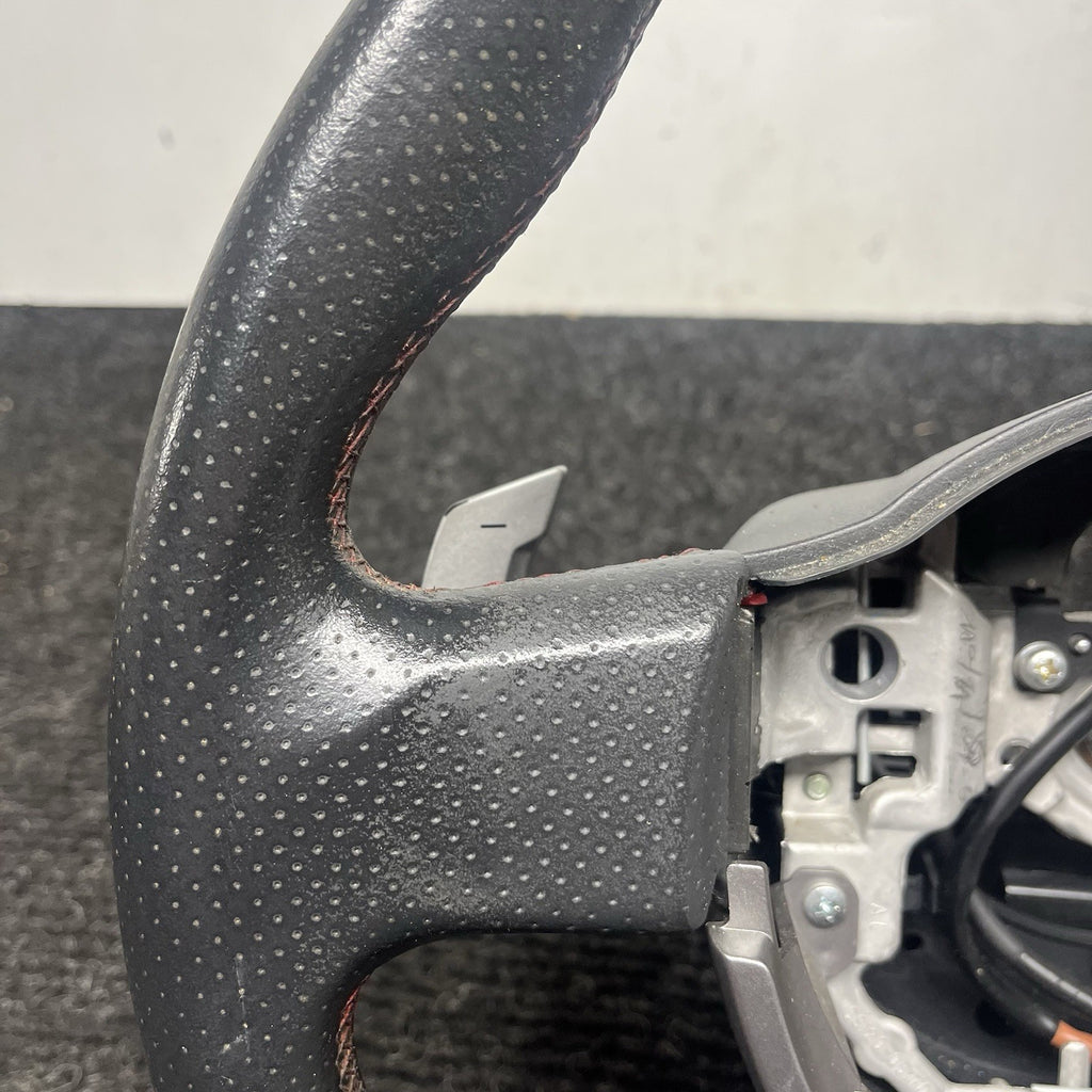 ☑️ 2013-2016 SCION FRS Subaru BRZ OEM Steering wheel Red Stitched Shift Paddles