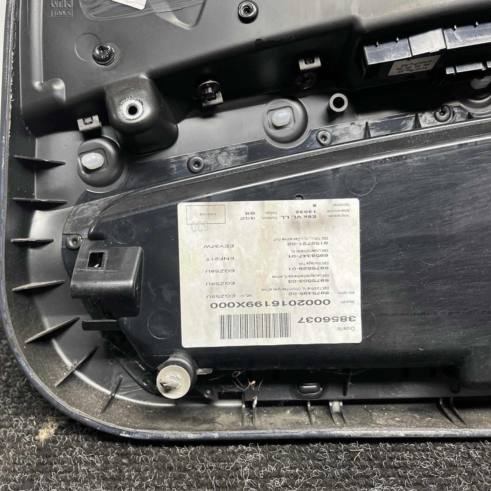 ☑️ 07-13 BMW E92 E93 3 Series Left Driver Side Door Panel Card Black OEM