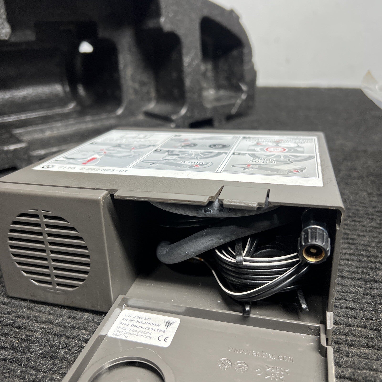 ☑️ 2008 2009 2010 2011 2012 2013 BMW M3 E93 Trunk Tire Inflator Flat Fix Foam