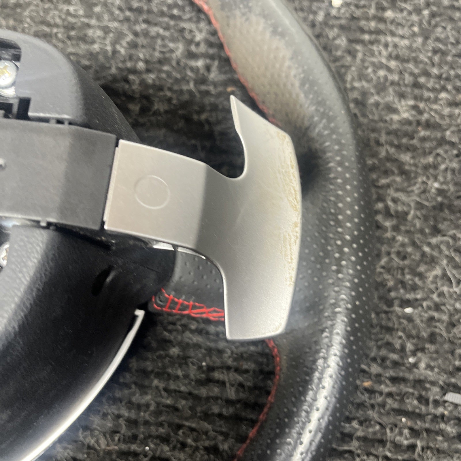 ☑️ 2013-2016 SCION FRS Subaru BRZ OEM Steering wheel Red Stitched Shift Paddles