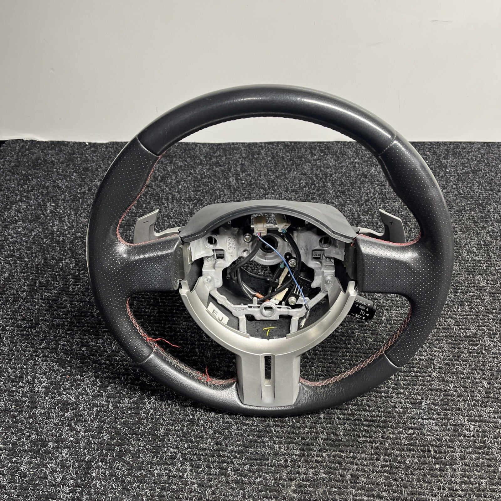 ☑️ 2013-2016 SCION FRS Subaru BRZ OEM Steering Wheel Red Stitched Shift Paddles