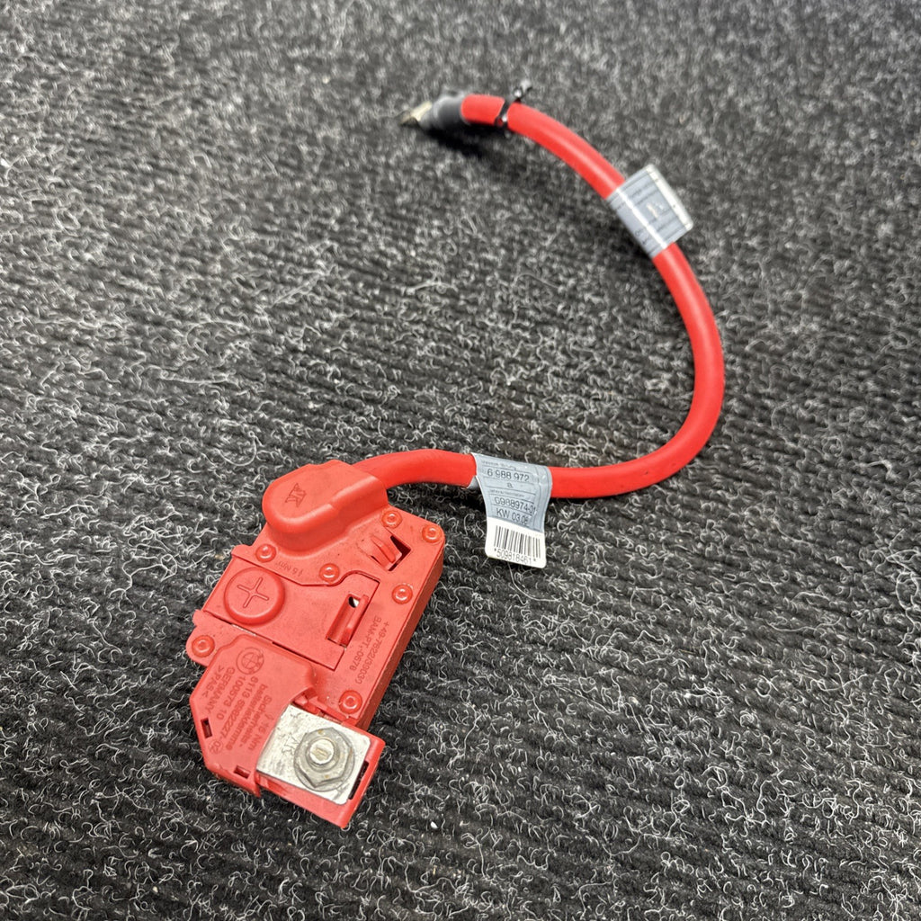 ☑️06-13 OEM BMW E82 E90 E92 M3 335 Battery Plus Pole Terminal Positive Red Cable