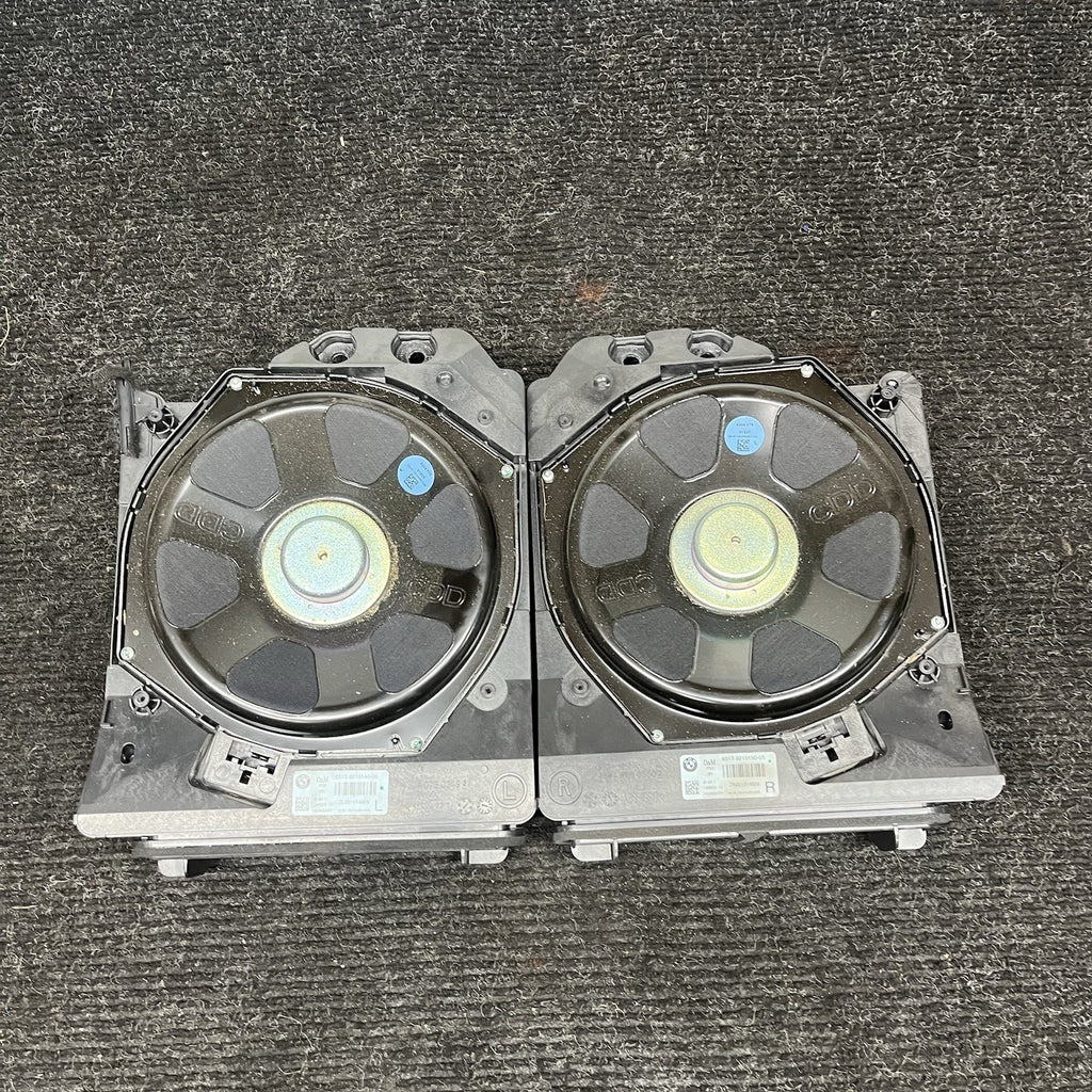 ☑️ 14-16 BMW F30 F32 F34 335i LEFT RIGHT UNDER SEAT HI-FI SUBWOOFER SPEAKER SET