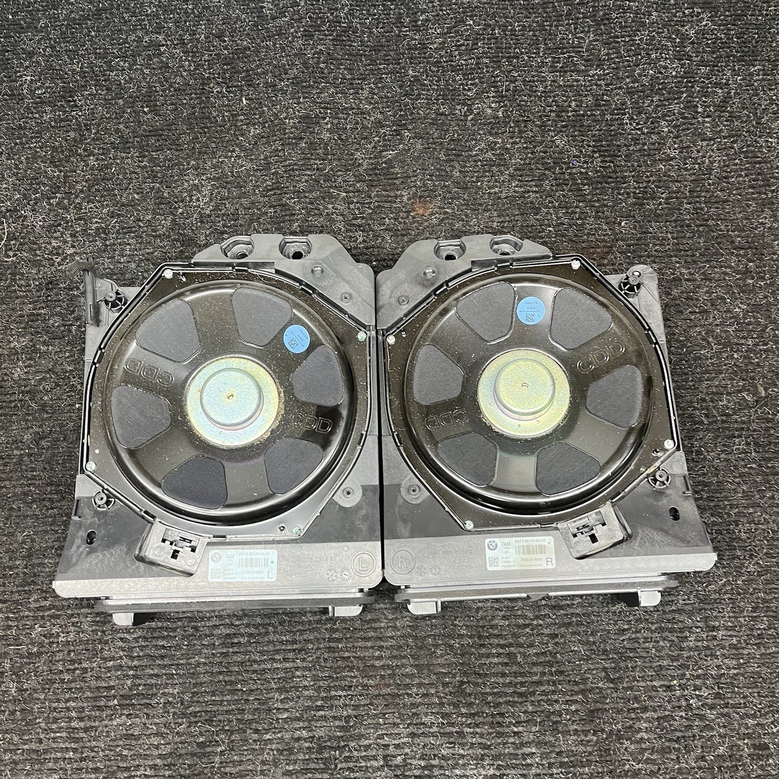 ☑️ 14-16 BMW F30 F32 F34 335i LEFT RIGHT UNDER SEAT HI-FI SUBWOOFER SPEAKER SET
