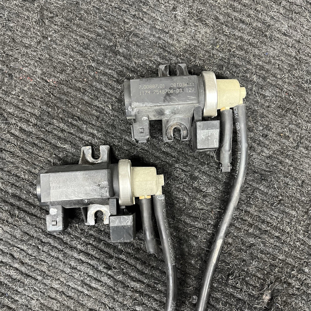 ☑️ 06-13 OEM BMW E90 E92 N54 Turbo Charger Air Pressure Boost Solenoid Valve SET