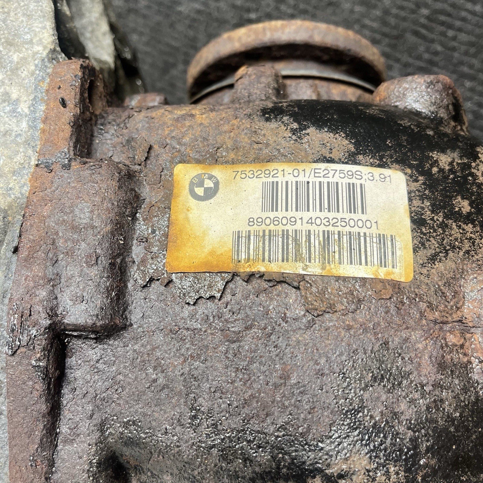 ☑️ 06-13 OEM BMW E90 E92 328 AWD N52 AT Rear Differential Axle Carrier 3.91