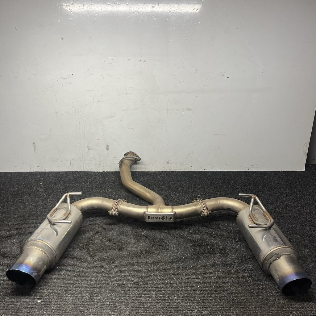☑️ INVIDIA N1 Dual Titanium Burnt Tip Muffler Exhaust for BRZ FRS GR86 86 13-24