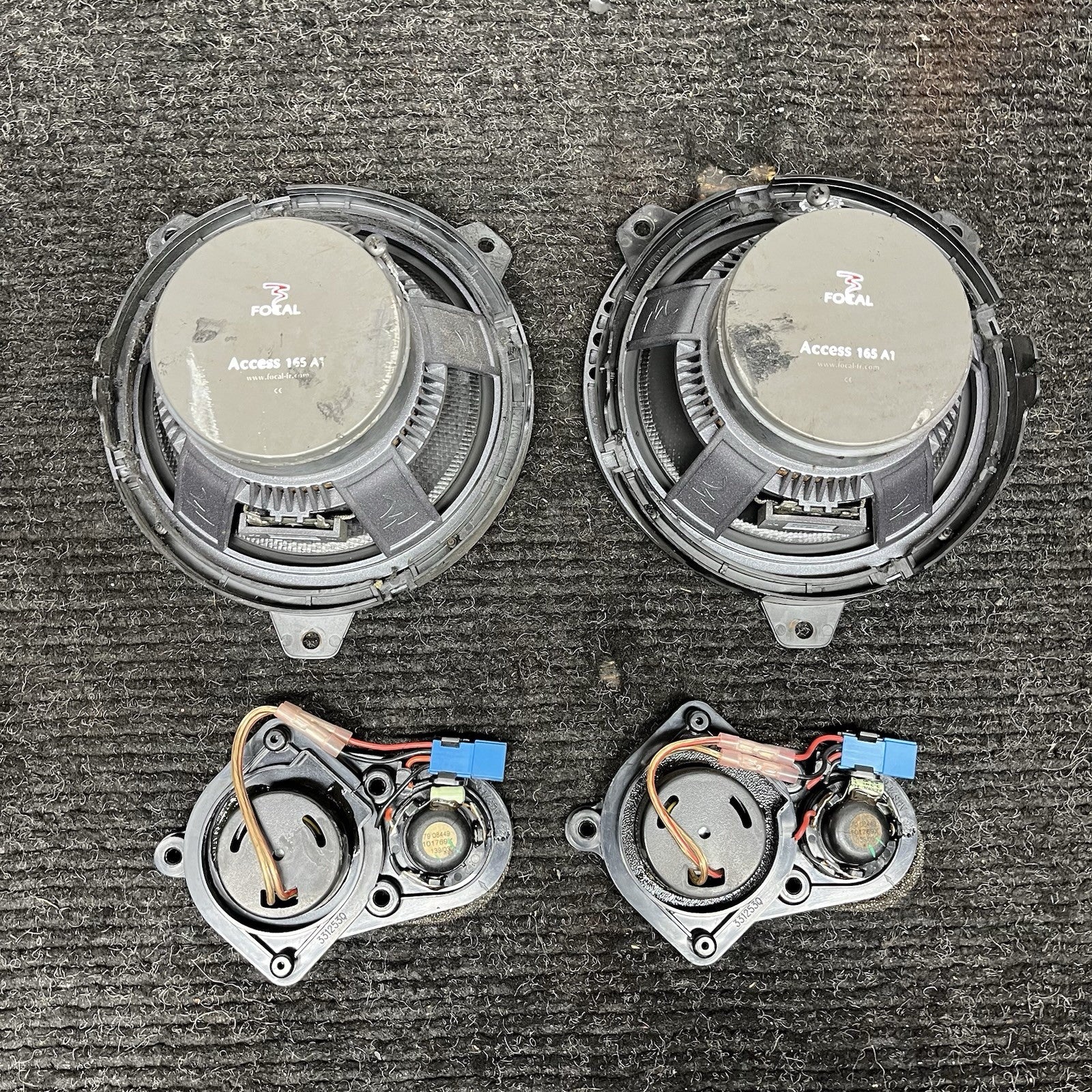 ☑️ Focal Access 6.5" 120W RMS 2-Way Component Speakers Mid Tweeter 165A1