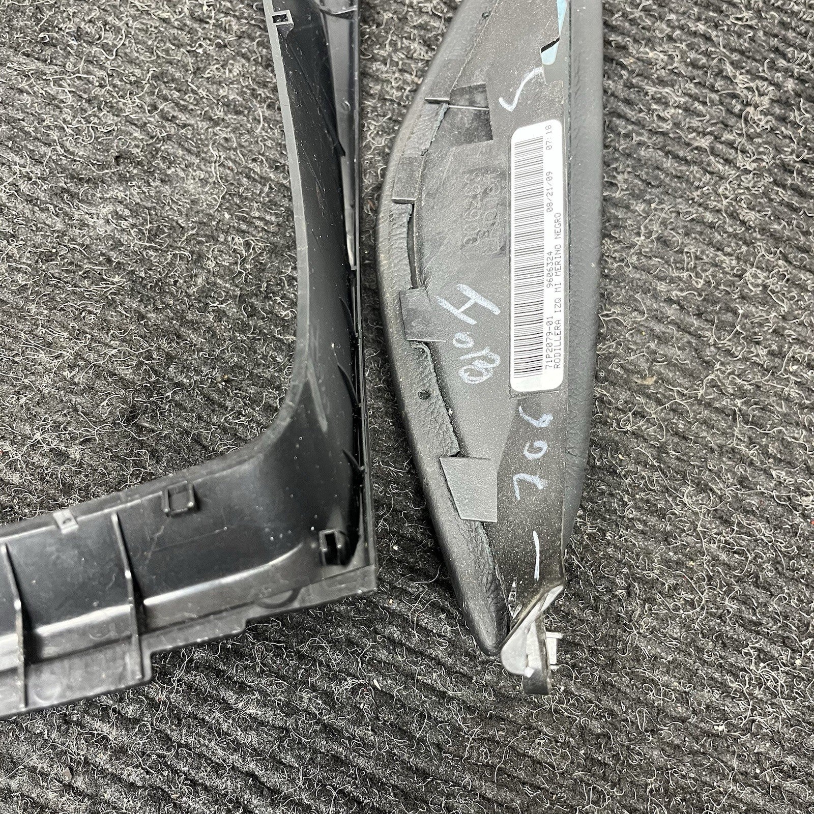 ☑️ 2007-2014 BMW X6 E71 FRONT CENTER LEFT & RIGHT CONSOLE PAD TRIM SET BLACK OEM