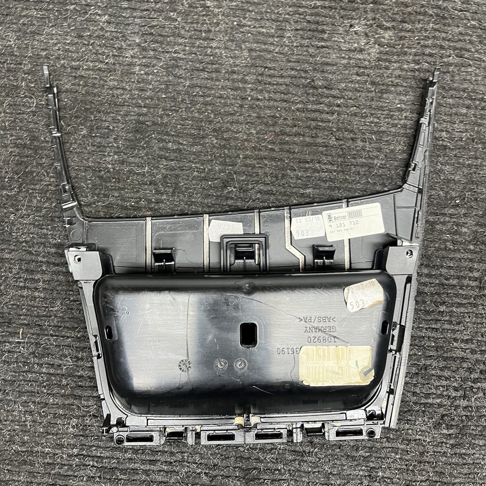 ☑️ 08-13 BMW E82 E88 128 135 Front Center Console Wood Cover Trim Panel Tray OEM