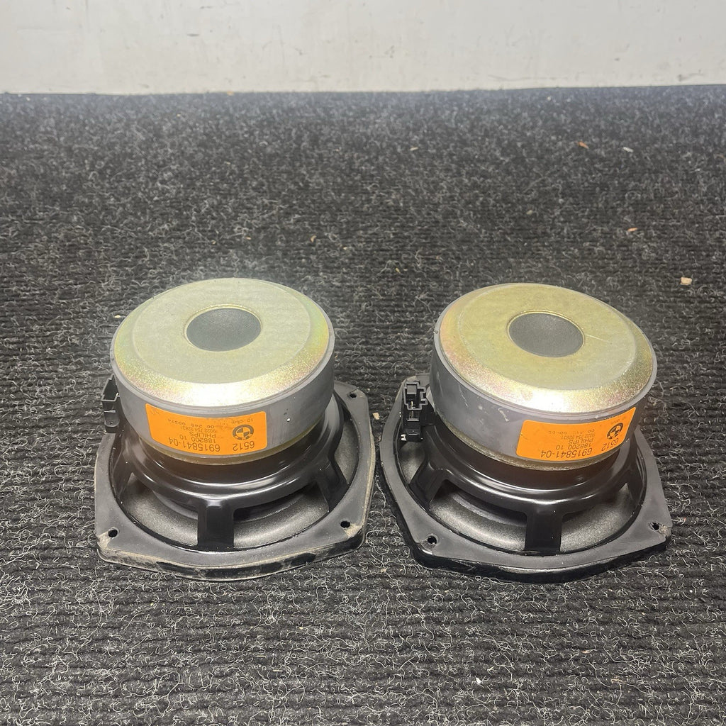 ☑️ 03-08 BMW E85 Z4 SET OF 2 REAR LEFT & RIGHT TOP HI-FI SUBWOOFER SPEAKER OEM