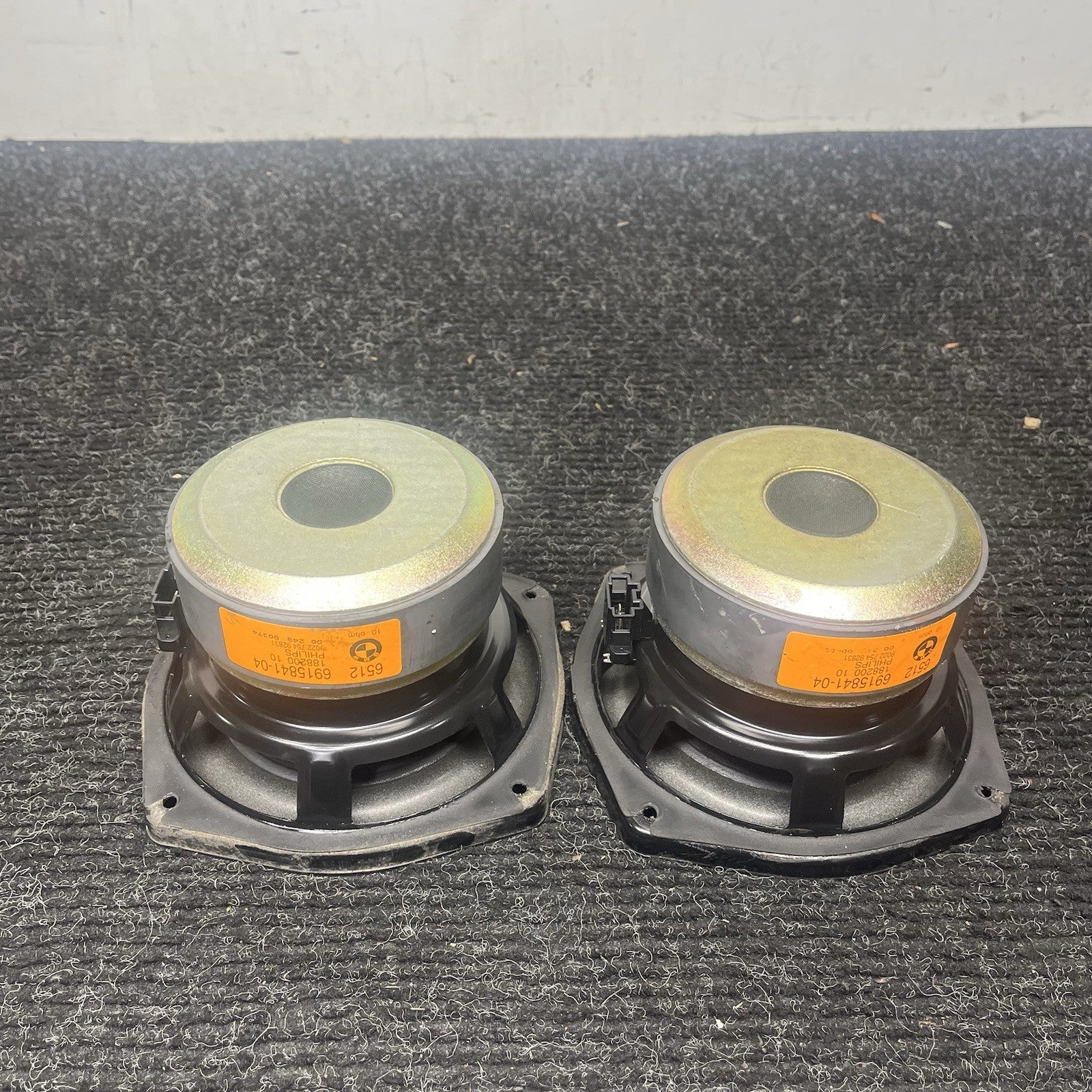 ☑️ 03-08 BMW E85 Z4 SET OF 2 REAR LEFT & RIGHT TOP HI-FI SUBWOOFER SPEAKER OEM