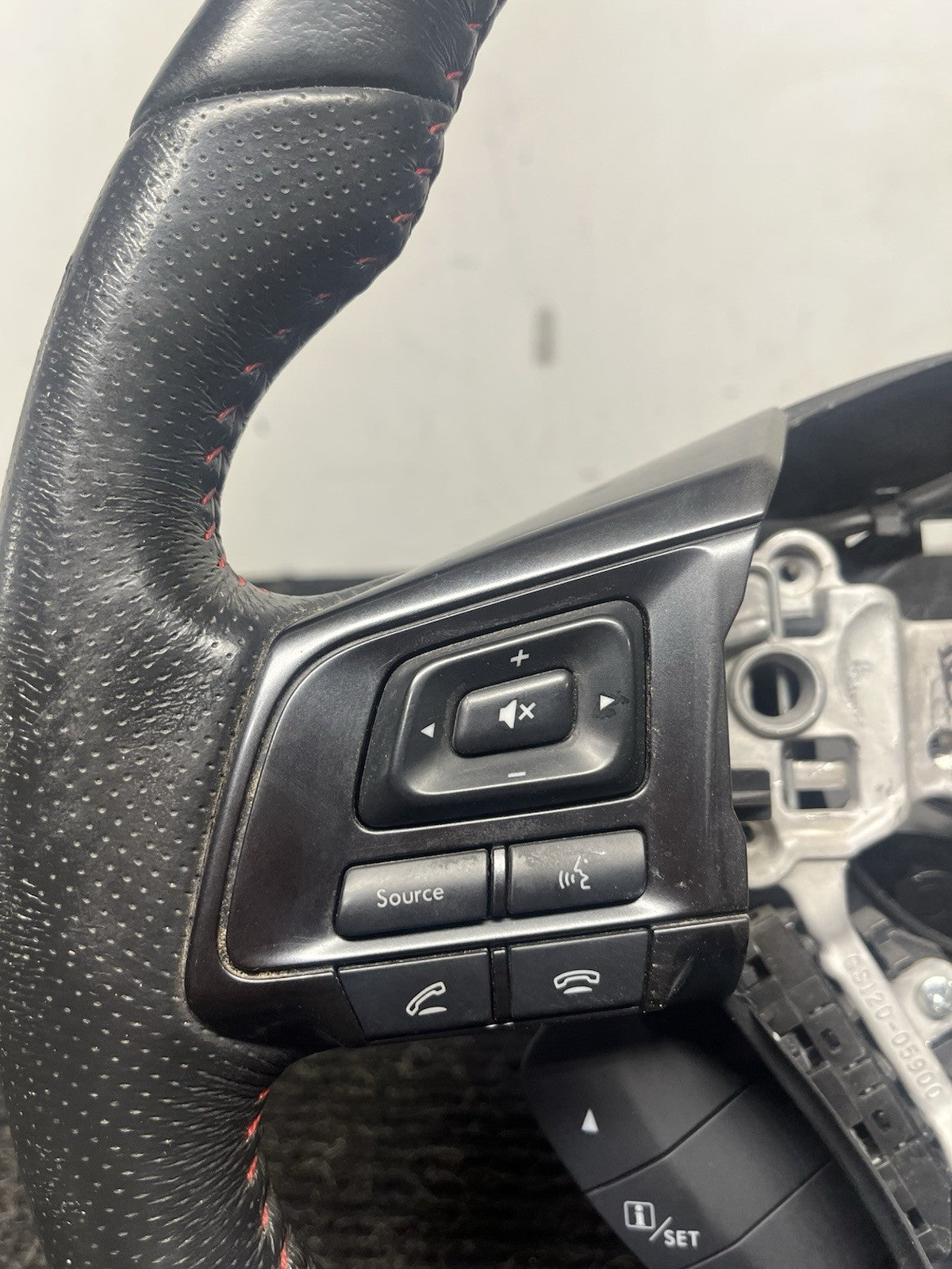 ☑️ 18-21 SUBARU WRX STI OEM STEERING WHEEL W/ BUTTONS CONTROLS PIANO BLACK TRIM