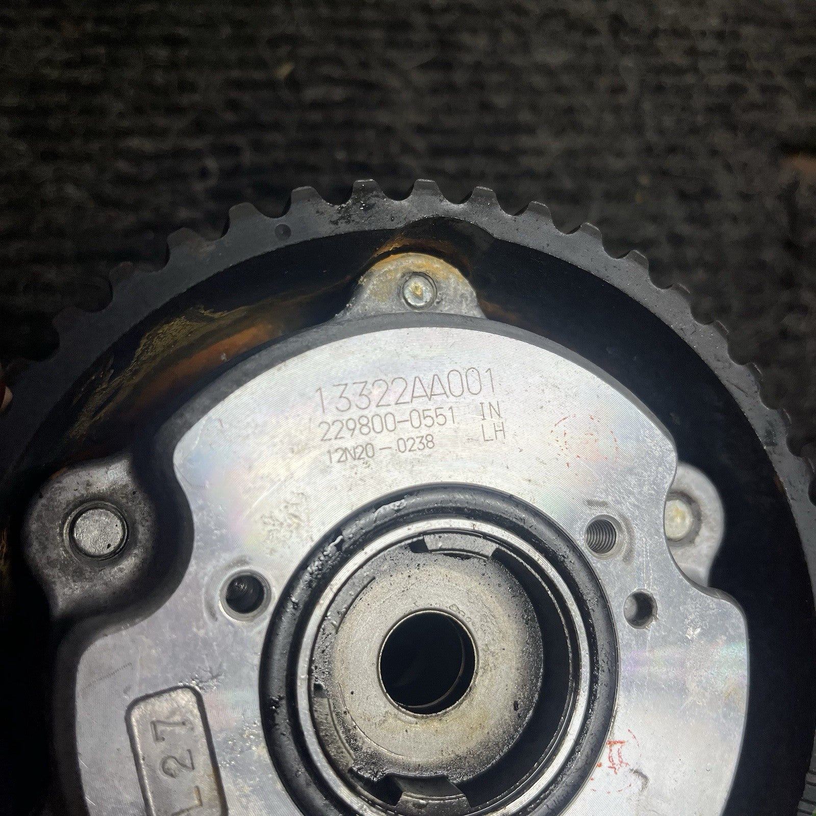 ☑️2004-21 Subaru WRX STI OEM LH Left Intake Timing Gear Cam Sprocket 13322AA001