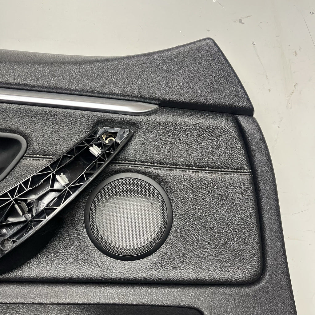 ☑️ 15-20 OEM BMW F36 428 430 Front Driver Side Door Card Panel Sensatec Black