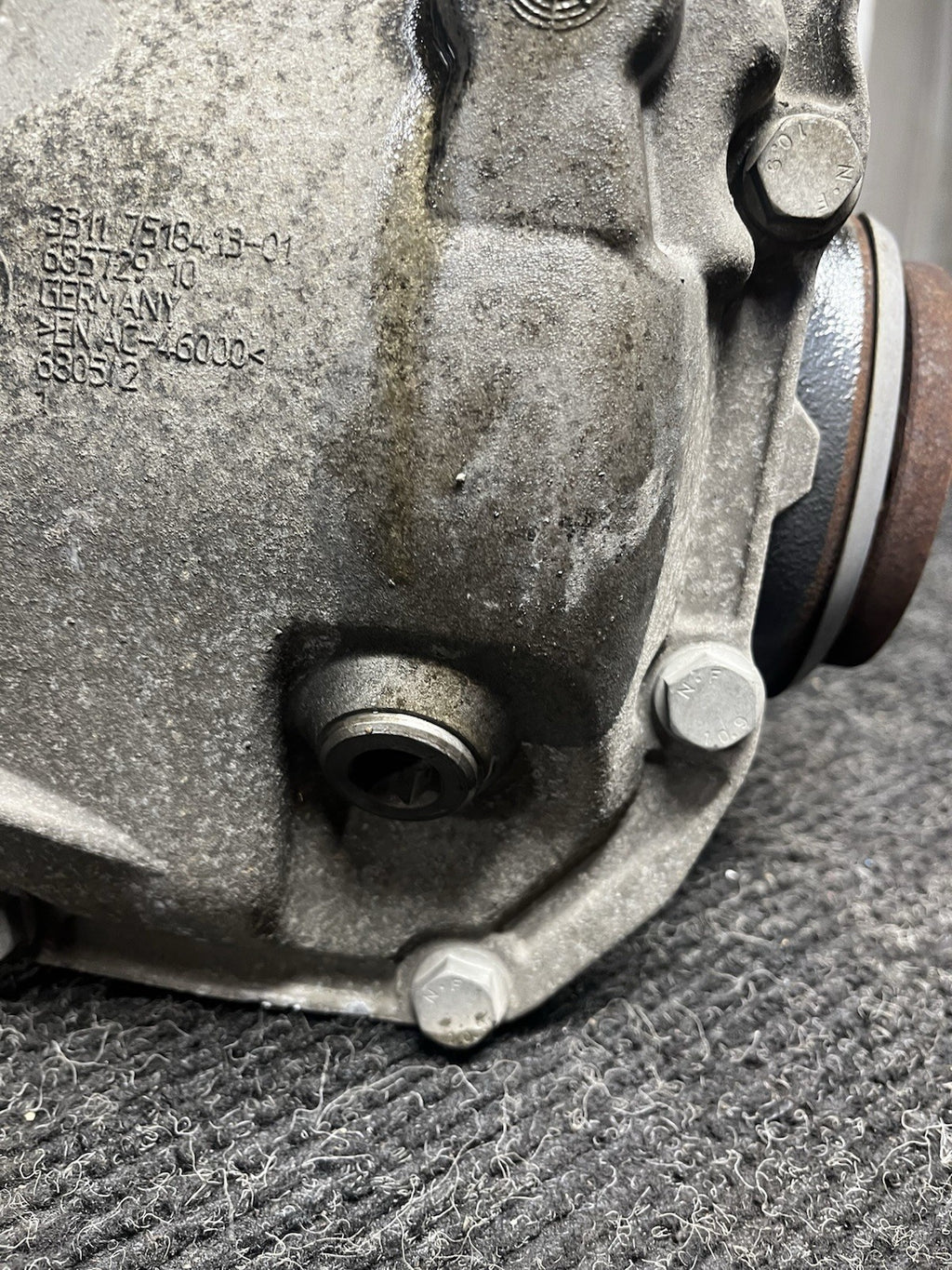 ☑️09-16 OEM BMW E89 Z4 35i N54 DCT Differential Axle Carrier Ratio 2.56 97k Mile