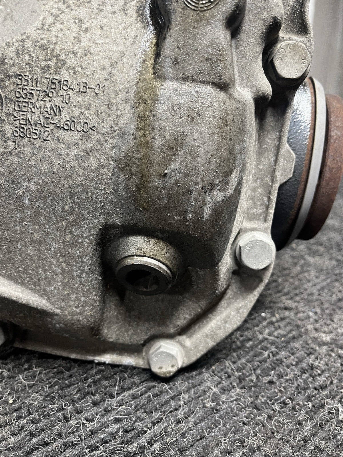 ☑️09-16 OEM BMW E89 Z4 35i N54 DCT Differential Axle Carrier Ratio 2.56 97k Mile