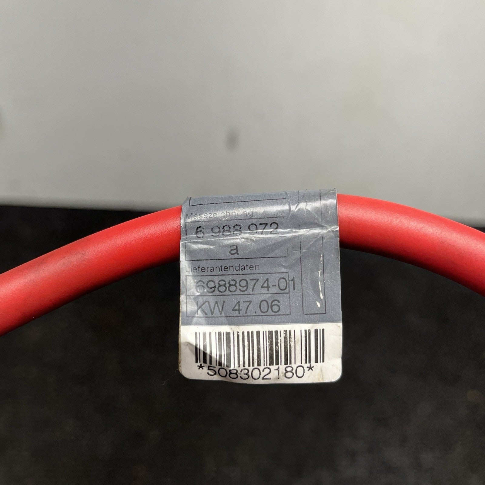 ☑️ 06-13 OEM BMW E82 E90 E92 M3 Battery Plus Pole Terminal Positive Red Cable