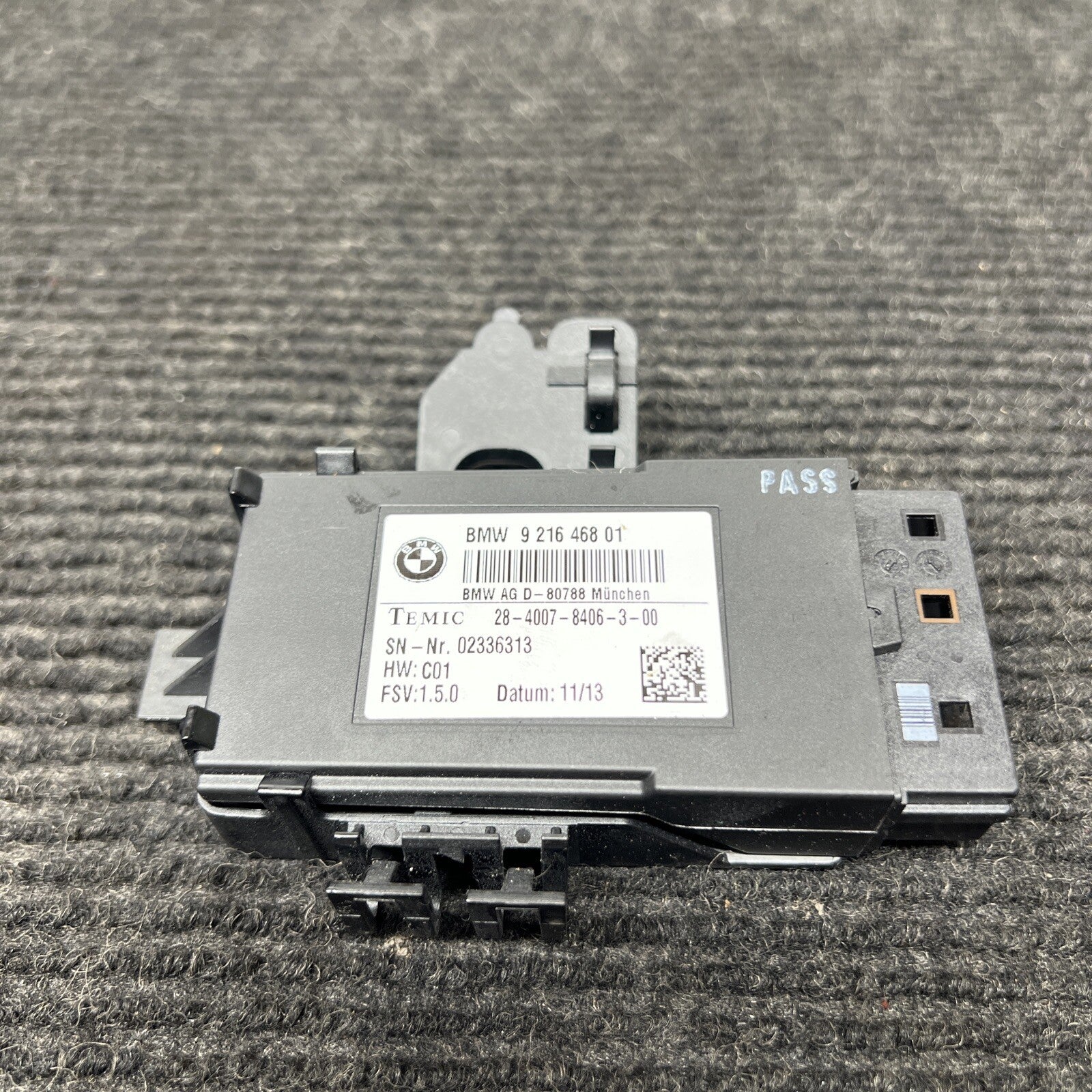 ☑️2011-2016 BMW X3 F25 SEAT COMPUTER CONTROL MODULE 9 216 468 01 OEM