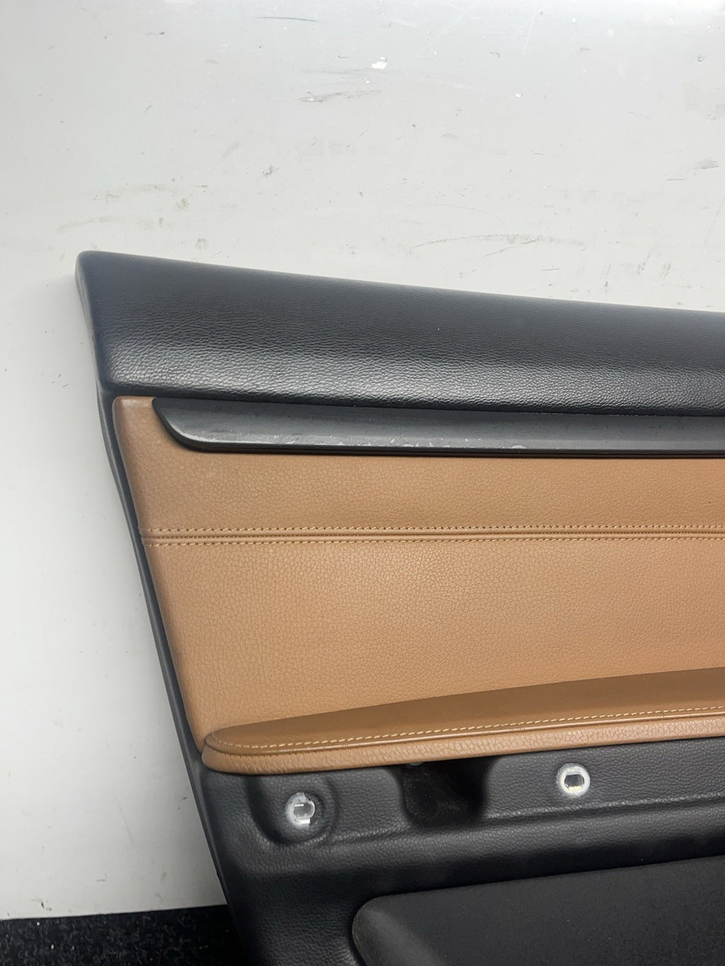 ☑️ 07-13 BMW E92 E93 3 Series Left Driver Side Door Panel Card Brown OEM
