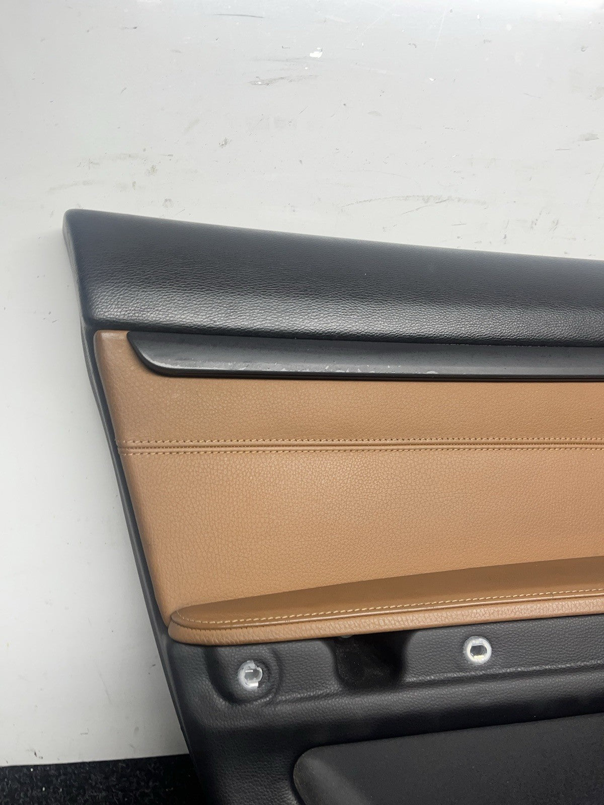 ☑️ 07-13 BMW E92 E93 3 Series Left Driver Side Door Panel Card Brown OEM