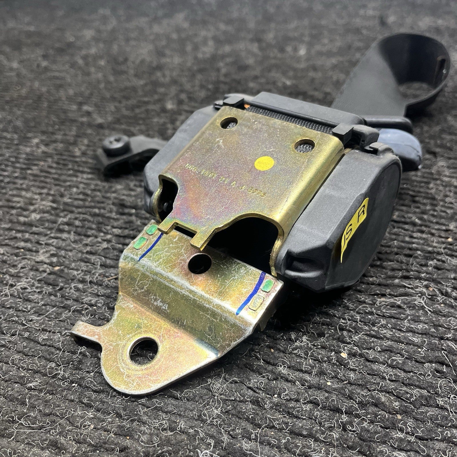 ☑️ 91-98 BMW E36 323 328 M3 Front Right Passenger Seatbelt Retractor Buckle OEM