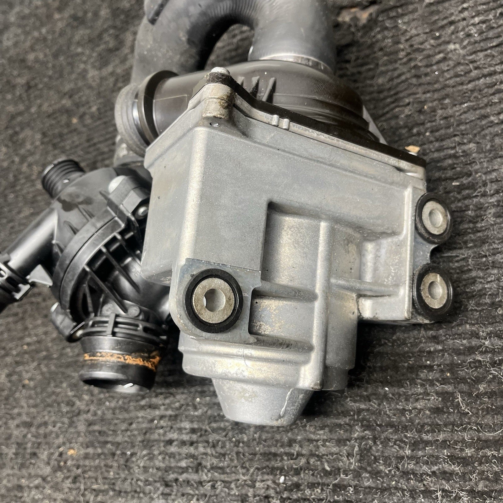 ☑️OEM BMW E82 E90 E92 F10 F13 N54 N55 Electric Water Pump W/ Thermostat 72K Mile