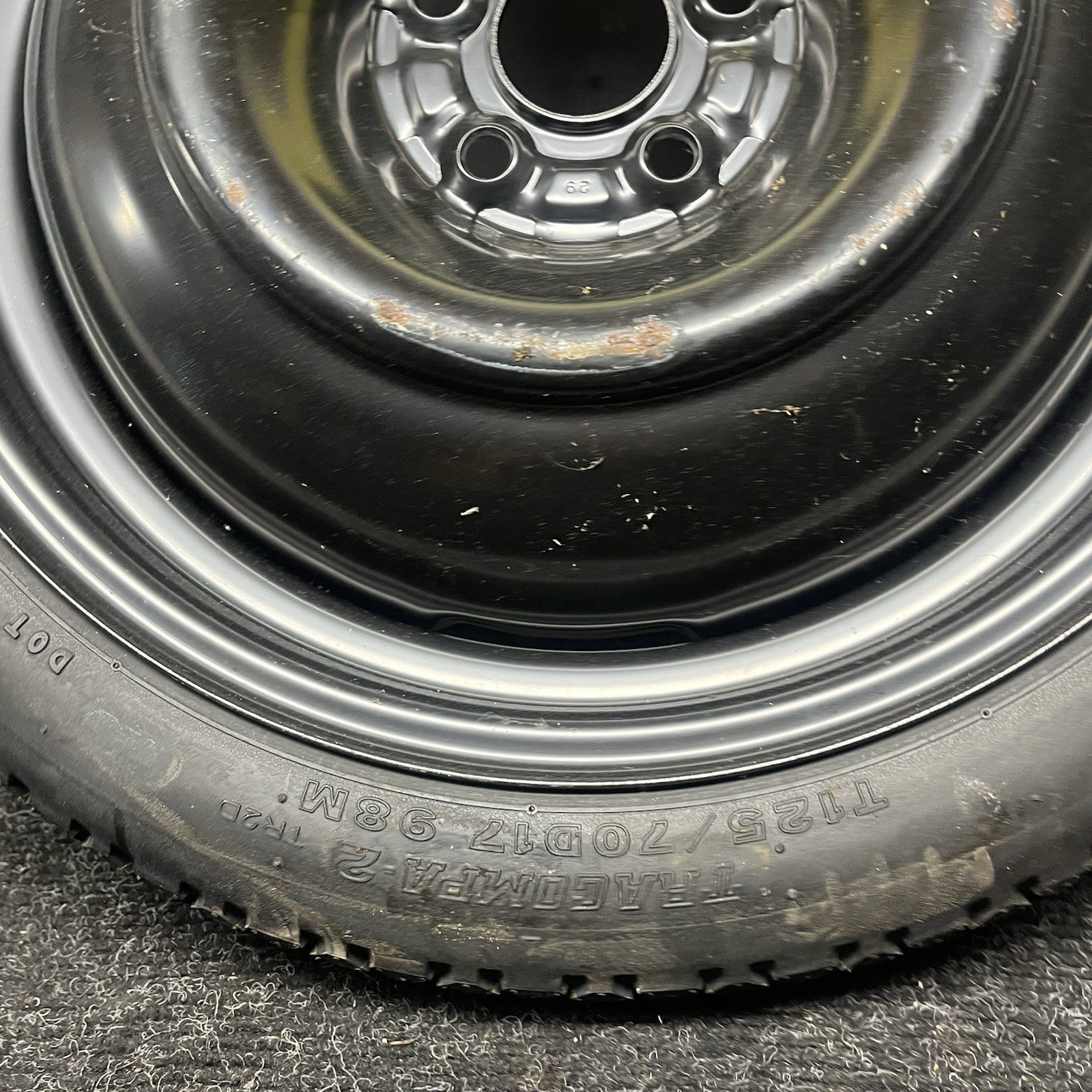 ☑️2008-2014 Subaru Impreza WRX STi OEM Factory Emergency Spare Wheel Donut Tire
