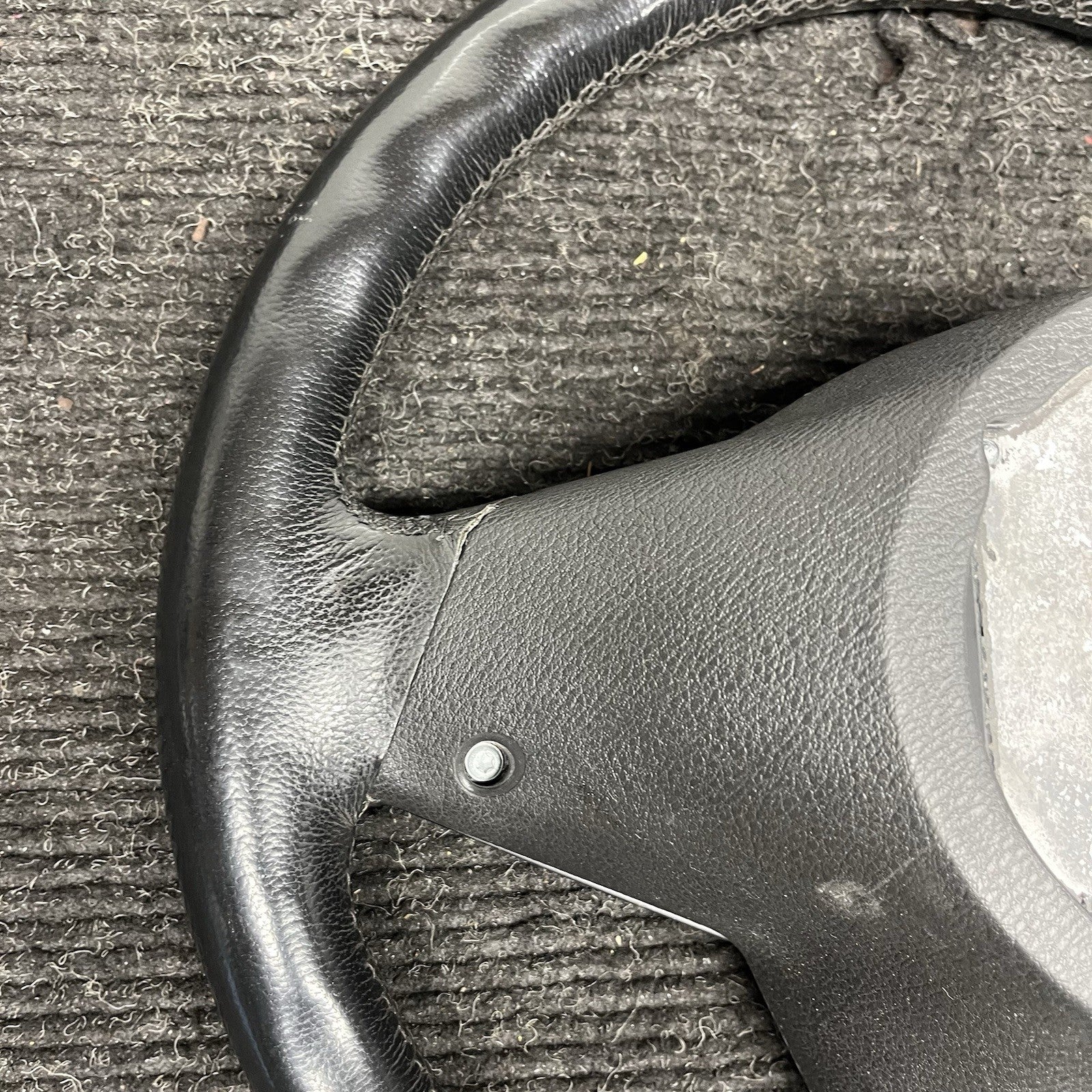 ☑️ 2007-2013 BMW E70 X5 Sport Leather Steering Wheel Assembly Black OEM