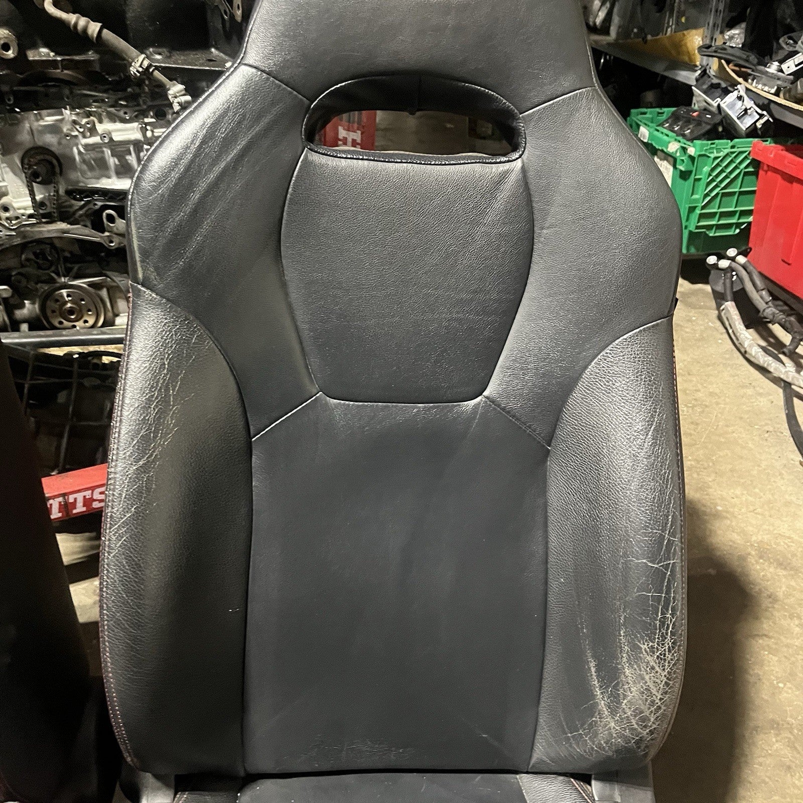 ☑️ 2008-14 SUBARU WRX STI LIMITED OEM FRONT LEATHER SEAT PAIR LEFT RIGHT FACTORY