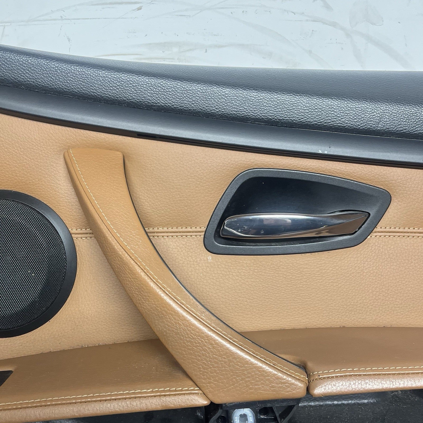 ☑️ 07-13 OEM BMW E92 E93 335 Front Left Right Door Cards Panels Saddle Brown SET