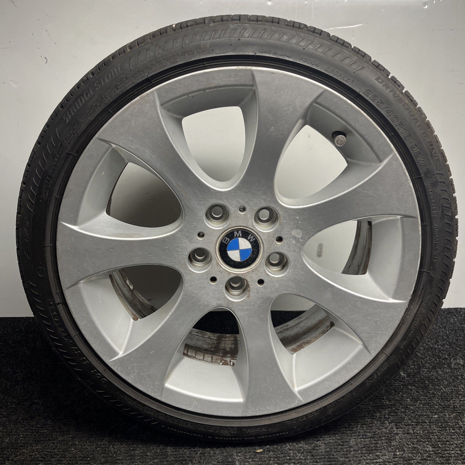 ☑️ 2006-13 BMW 335i E90 E92 18x8 STYLE 162 FRONT WHEEL RIM SILVER OEM 225/40/R18