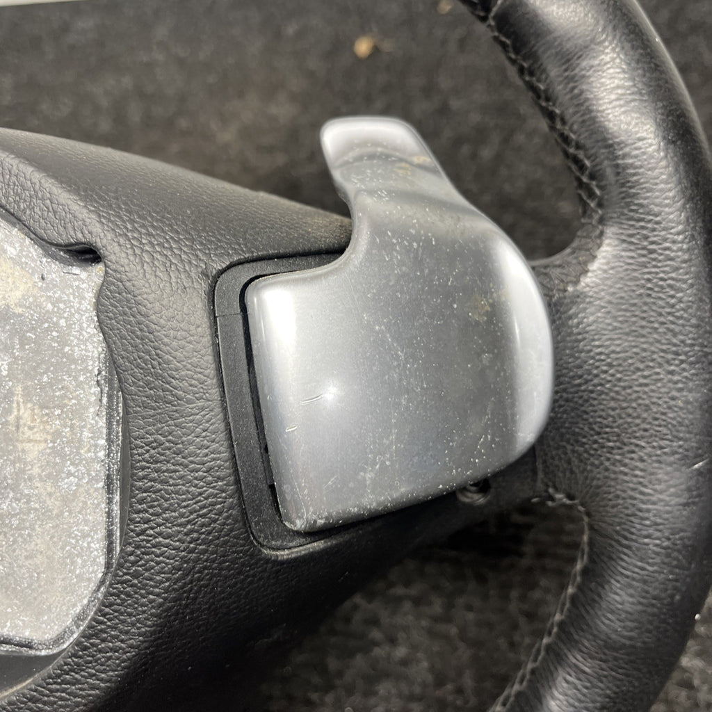 ☑️ 06-10 OEM BMW E92 E93 335 Sport Steering Wheel Black LEATHER w/Paddles