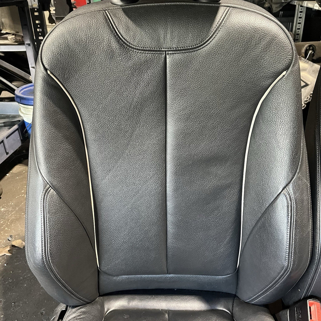 ☑️ OEM BMW F30 F36 FRONT Driver Passenger Seats Sport Heated Black Sensated Pair