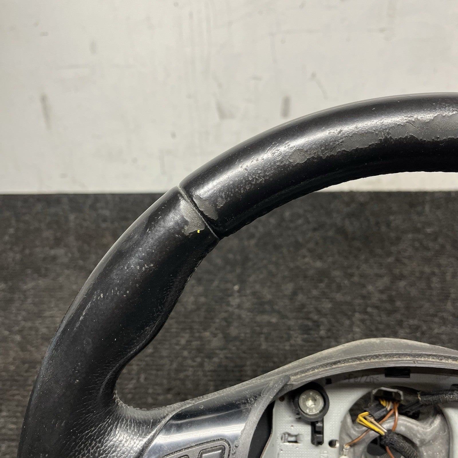 ☑️ 06-10 OEM BMW E92 E93 335 Sport Steering Wheel Black LEATHER w/ Manual